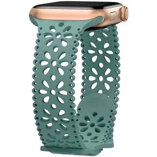 Towsnails Kompatibel mit Apple Watch Armband 38 mm/40 mm/41 mm/42 mm/44 mm/45 mm,Damen schlank Elastisches weichem Silikon Sport Atmungsaktive Armbänder für iWatch Series SE 9/8/7/6/5/4/3/2/1 Towsnails Kompatibel mit Apple Watch Armband 38 mm/40 mm/41 mm/42 mm/44 mm/45 mm,Damen schlank Elastisches weichem Silikon Sport Atmungsaktive Armbänder für iWatch Series SE 9/8/7/6/5/4/3/2/1 von Towsnails