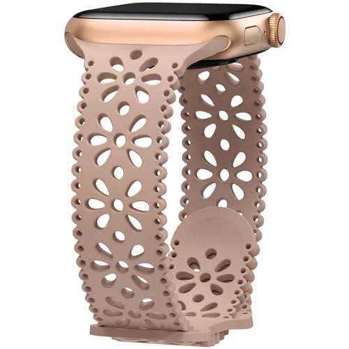 Towsnails Kompatibel mit Apple Watch Armband 38 mm/40 mm/41 mm/42 mm/44 mm/45 mm,Damen schlank Elastisches weichem Silikon Sport Atmungsaktive Armbänder für iWatch Series SE 9/8/7/6/5/4/3/2/1 Towsnails Kompatibel mit Apple Watch Armband 38 mm/40 mm/41 mm/42 mm/44 mm/45 mm,Damen schlank Elastisches weichem Silikon Sport Atmungsaktive Armbänder für iWatch Series SE 9/8/7/6/5/4/3/2/1 von Towsnails