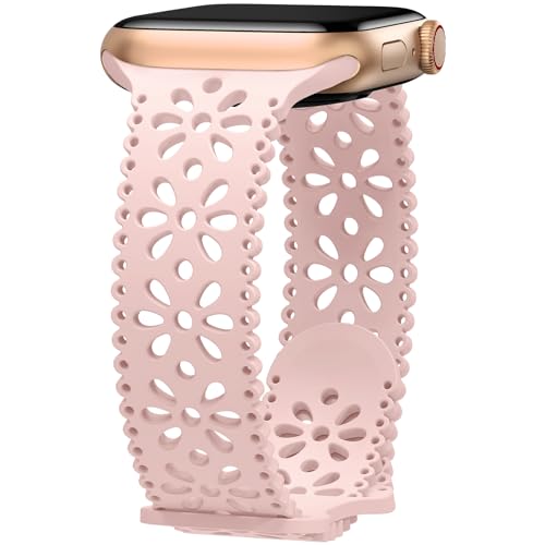 Towsnails Kompatibel mit Apple Watch Armband 38 mm/40 mm/41 mm/42 mm/44 mm/45 mm,Damen schlank Elastisches weichem Silikon Sport Atmungsaktive Armbänder für iWatch Series SE 9/8/7/6/5/4/3/2/1 Towsnails Kompatibel mit Apple Watch Armband 38 mm/40 mm/41 mm/42 mm/44 mm/45 mm,Damen schlank Elastisches weichem Silikon Sport Atmungsaktive Armbänder für iWatch Series SE 9/8/7/6/5/4/3/2/1 von Towsnails