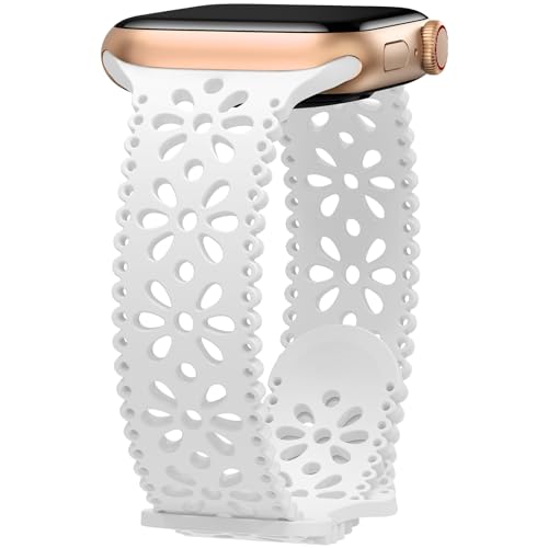 Towsnails Kompatibel mit Apple Watch Armband 38 mm/40 mm/41 mm/42 mm/44 mm/45 mm,Damen schlank Elastisches weichem Silikon Sport Atmungsaktive Armbänder für iWatch Series SE 9/8/7/6/5/4/3/2/1 Towsnails Kompatibel mit Apple Watch Armband 38 mm/40 mm/41 mm/42 mm/44 mm/45 mm,Damen schlank Elastisches weichem Silikon Sport Atmungsaktive Armbänder für iWatch Series SE 9/8/7/6/5/4/3/2/1 von Towsnails