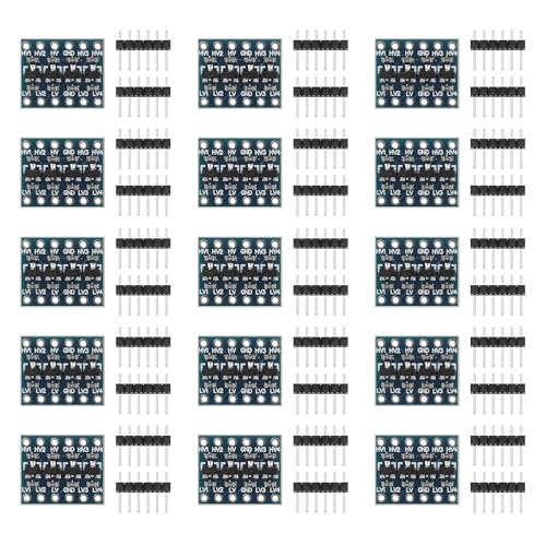 Towviy 15 Stück 4 Kanäle IIC I2C Logik Level Konverter 3,3 V zu 5 V Level Shifter Pegelwandler IIC I2C Logik Level Converter Bi-Direktional Modul Shifter für Arduino Pi Mikrocontroller Towviy 15 Stück 4 Kanäle IIC I2C Logik Level Konverter 3,3 V zu 5 V Level Shifter Pegelwandler IIC I2C Logik Level Converter Bi-Direktional Modul Shifter für Arduino Pi Mikrocontroller von Towviy