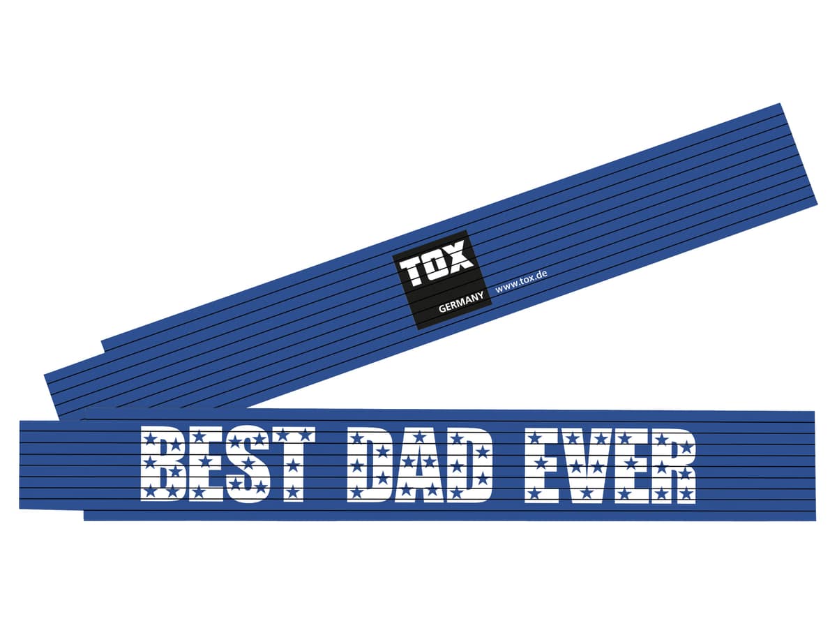 TOX Meterstab, Aufdruck: BEST DAD EVER, 2 m von Tox