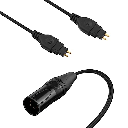 Toxaoii 4-poliges XLR-symmetrisches Kabel, HD650-Audiokabel, kompatibel mit Sennheiser HD650, HD600, HD580, HD660S, HD58X, HD565, HD6XX Kopfhörer, 1,5 m Toxaoii 4-poliges XLR-symmetrisches Kabel, HD650-Audiokabel, kompatibel mit Sennheiser HD650, HD600, HD580, HD660S, HD58X, HD565, HD6XX Kopfhörer, 1,5 m von Toxaoii
