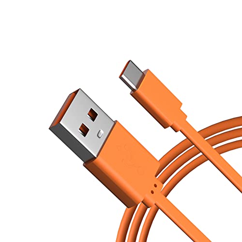 Toxaoii 9,5 m Typ-C-Ladekabel, kompatibel mit Bang & Olufsen Earbuds Beoplay EX, EQ, E8 2.0 Provides, Kopfhörer H95, Portal, HX, Beoplay H8i H9i Kopfhörer, Orange von Toxaoii