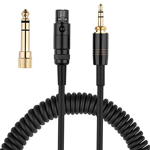 Toxaoii Kopfhörer Ersatz Audio Kabel Kompatibel mit AKG K240, K240S, K240MK II, Q701, K702, K141, K171, K181, K271s, K271 MKII, M220, Pioneer HDJ-2000 Kopfhörer(Schwarz) von Toxaoii