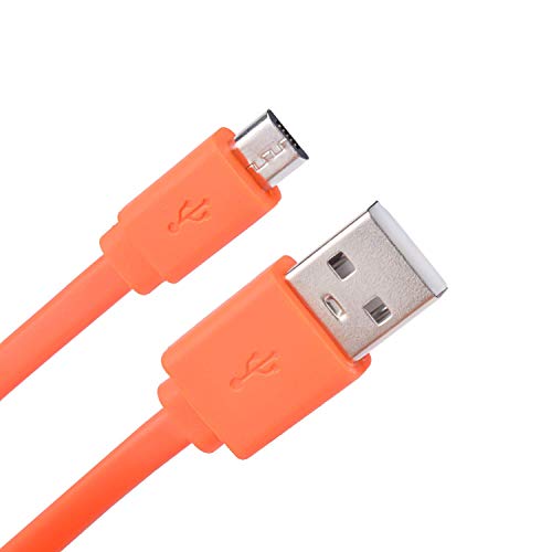 Toxaoii Ladekabel, kompatibel mit SteelSeries Arctis 7 (2019 Edition), Arctis 7P, Arctis 9 Arctis 9X, Arctis 3, Arctis 1, Arctis Pro Gaming-Headsets (Orange, 1 m) von Toxaoii
