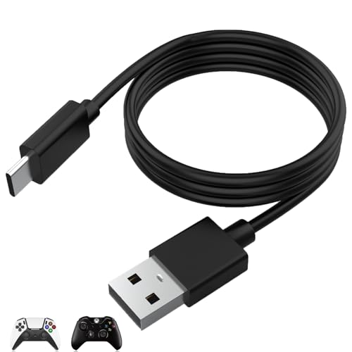 Toxaoii USB-C-Ladekabel für Xbox Series X Core, Playstation 5 PS5 DualSense-Controller, kompatibel mit 5 PS5 Dual Sense, Xbox Series X/Series S Controllern (1,8 m) von Toxaoii