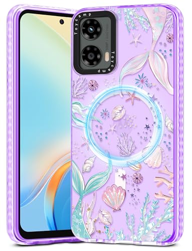Toycamp Schutzhülle für Moto G 5G 2024 – kompatibel mit MagSafe Frauen und Mädchen, niedlich, magnetisch, stoßfest, schützend, hübsches Designer-Funda für Motorola G 5G 2024, Meerjungfrauen Toycamp Schutzhülle für Moto G 5G 2024 – kompatibel mit MagSafe Frauen und Mädchen, niedlich, magnetisch, stoßfest, schützend, hübsches Designer-Funda für Motorola G 5G 2024, Meerjungfrauen von Toycamp