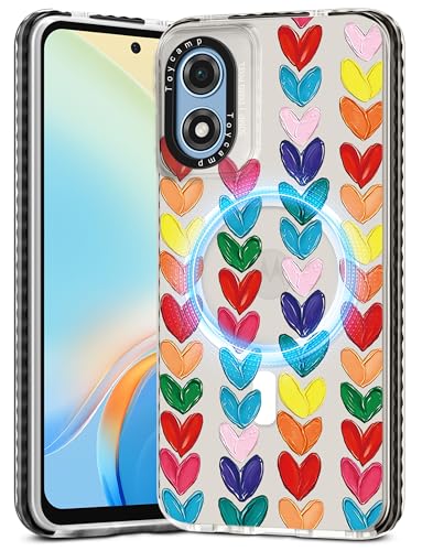 Toycamp Schutzhülle für Moto G Play 4G 2024 – kompatibel mit MagSafe Frauen und Mädchen, niedlich, magnetisch, stoßfest, schützend, hübsches Designer-Funda für Motorola G Play 4G 2024, Herz Toycamp Schutzhülle für Moto G Play 4G 2024 – kompatibel mit MagSafe Frauen und Mädchen, niedlich, magnetisch, stoßfest, schützend, hübsches Designer-Funda für Motorola G Play 4G 2024, Herz von Toycamp