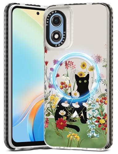 Toycamp Schutzhülle für Moto G Play 4G 2024 – kompatibel mit MagSafe Frauen und Mädchen, niedlich, magnetisch, stoßfest, schützend, hübsches Designer-Funda für Motorola G Play 4G 2024, Katze Toycamp Schutzhülle für Moto G Play 4G 2024 – kompatibel mit MagSafe Frauen und Mädchen, niedlich, magnetisch, stoßfest, schützend, hübsches Designer-Funda für Motorola G Play 4G 2024, Katze von Toycamp