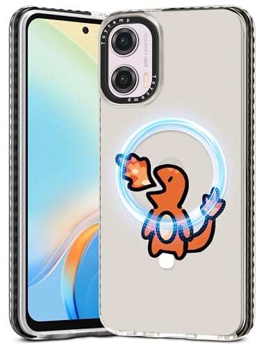Toycamp Schutzhülle für Moto G Power 5G 2024 – kompatibel mit MagSafe Frauen und Mädchen, niedlich, magnetisch, stoßfest, schützend, hübsches Designer-Funda für Motorola G Power 5G 2024, Cartoon von Toycamp