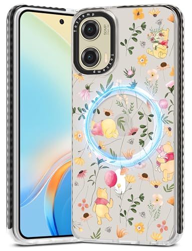 Toycamp Schutzhülle für Moto G Stylus 5G 2024, kompatibel mit MagSafe Frauen und Mädchen, niedlich, magnetisch, stoßfest, Designer-Funda für Motorola G Stylus 5G 2024, Cartoon-Blumenmuster Toycamp Schutzhülle für Moto G Stylus 5G 2024, kompatibel mit MagSafe Frauen und Mädchen, niedlich, magnetisch, stoßfest, Designer-Funda für Motorola G Stylus 5G 2024, Cartoon-Blumenmuster von Toycamp