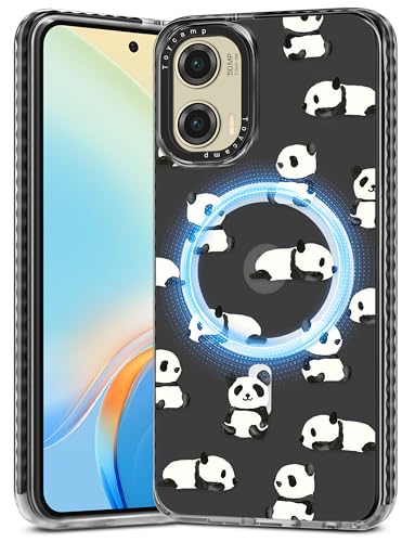 Toycamp Schutzhülle für Moto G Stylus 5G 2024 – kompatibel mit MagSafe Frauen und Mädchen, niedlich, magnetisch, stoßfest, hübsches Designer-Funda für Motorola G Stylus 5G 2024, Panda Toycamp Schutzhülle für Moto G Stylus 5G 2024 – kompatibel mit MagSafe Frauen und Mädchen, niedlich, magnetisch, stoßfest, hübsches Designer-Funda für Motorola G Stylus 5G 2024, Panda von Toycamp