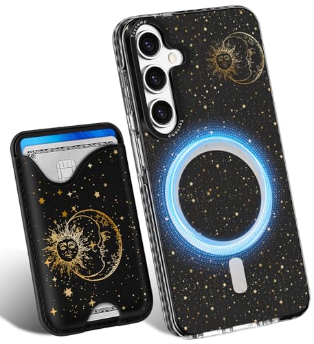 Toycamp Schutzhülle für Samsung Galaxy A15 5G – kompatibel mit Magsafe Kreditkartenhalter, Brieftasche, magnetisch, niedlich, für Damen, Teenager, Mädchen, Kawaii, Mädchen, einzigartiges Sonnen- und Toycamp Schutzhülle für Samsung Galaxy A15 5G – kompatibel mit Magsafe Kreditkartenhalter, Brieftasche, magnetisch, niedlich, für Damen, Teenager, Mädchen, Kawaii, Mädchen, einzigartiges Sonnen- und von Toycamp