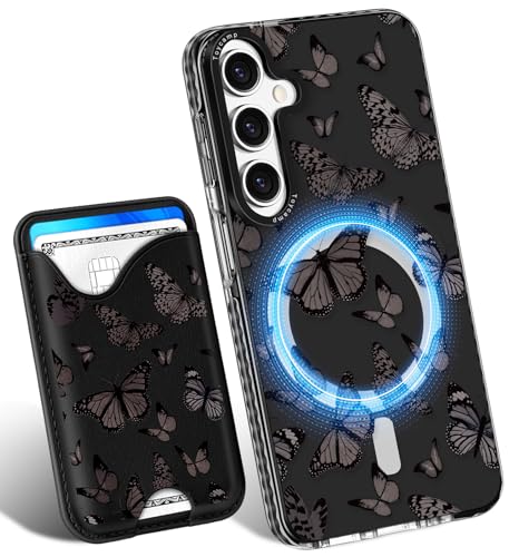 Toycamp Schutzhülle für Samsung Galaxy A15 5G – kompatibel mit Magsafe Kreditkartenhalter, Brieftasche, magnetisch, niedlich, für Damen, Teenager, Mädchen, Kawaii, Mädchen, einzigartiges schwarzes Toycamp Schutzhülle für Samsung Galaxy A15 5G – kompatibel mit Magsafe Kreditkartenhalter, Brieftasche, magnetisch, niedlich, für Damen, Teenager, Mädchen, Kawaii, Mädchen, einzigartiges schwarzes von Toycamp