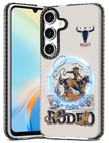 Toycamp Schutzhülle für Samsung Galaxy A16 5G – kompatibel mit MagSafe Frauen und Mädchen, niedlich, magnetisch, stoßfest, hübsches Design für Samsung A16 5G, Cowboys Toycamp Schutzhülle für Samsung Galaxy A16 5G – kompatibel mit MagSafe Frauen und Mädchen, niedlich, magnetisch, stoßfest, hübsches Design für Samsung A16 5G, Cowboys von Toycamp