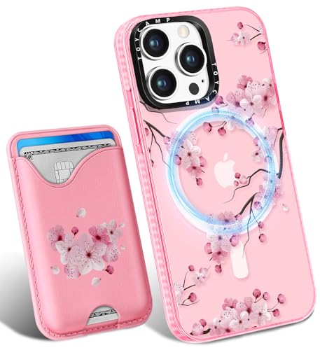 Toycamp Schutzhülle für iPhone 13 Pro Max – kompatibel mit Magsafe Kreditkartenhalter, Brieftasche, magnetisch, niedlich, für Damen, Teenager, Mädchen, Kawaii, Mädchen, einzigartiges Blumendesign Toycamp Schutzhülle für iPhone 13 Pro Max – kompatibel mit Magsafe Kreditkartenhalter, Brieftasche, magnetisch, niedlich, für Damen, Teenager, Mädchen, Kawaii, Mädchen, einzigartiges Blumendesign von Toycamp