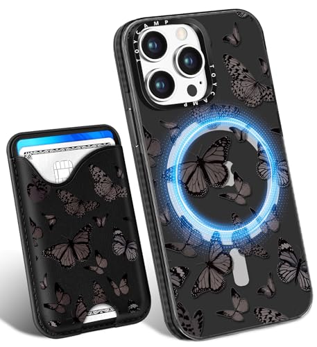 Toycamp Schutzhülle für iPhone 13 Pro Max – kompatibel mit Magsafe Kreditkartenhalter, Brieftasche, magnetisch, niedlich, für Damen, Teenager, Mädchen, Kawaii, Mädchen, einzigartiges schwarzes Toycamp Schutzhülle für iPhone 13 Pro Max – kompatibel mit Magsafe Kreditkartenhalter, Brieftasche, magnetisch, niedlich, für Damen, Teenager, Mädchen, Kawaii, Mädchen, einzigartiges schwarzes von Toycamp