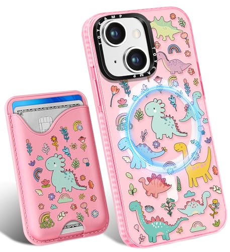 Toycamp Schutzhülle für iPhone 14, iPhone 13, kompatibel mit Magsafe Kreditkartenhalter, Brieftasche, magnetisch, niedlich, für Damen, Teenager, Mädchen, Kawaii, Mädchen, einzigartiges Tierdesign Toycamp Schutzhülle für iPhone 14, iPhone 13, kompatibel mit Magsafe Kreditkartenhalter, Brieftasche, magnetisch, niedlich, für Damen, Teenager, Mädchen, Kawaii, Mädchen, einzigartiges Tierdesign von Toycamp