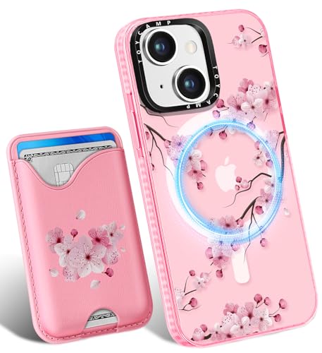 Toycamp Schutzhülle für iPhone 14 Plus – kompatibel mit Magsafe Kreditkartenhalter, Brieftasche, magnetisch, niedlich, für Damen, Teenager, Mädchen, Kawaii, Mädchen, einzigartiges Blumendesign Toycamp Schutzhülle für iPhone 14 Plus – kompatibel mit Magsafe Kreditkartenhalter, Brieftasche, magnetisch, niedlich, für Damen, Teenager, Mädchen, Kawaii, Mädchen, einzigartiges Blumendesign von Toycamp