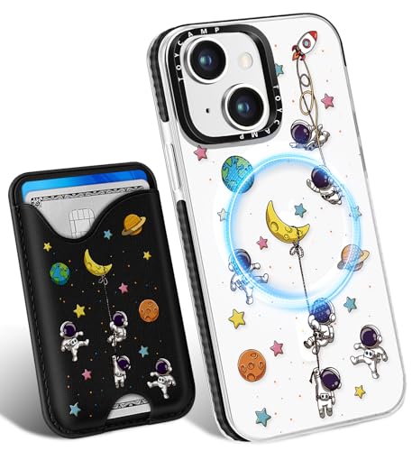 Toycamp Schutzhülle für iPhone 14 Plus – kompatibel mit Magsafe-Kreditkartenhalter, Brieftasche, magnetisch, niedlich, für Frauen, Teenager, Mädchen, Kawaii, Mädchen, einzigartiges Toycamp Schutzhülle für iPhone 14 Plus – kompatibel mit Magsafe-Kreditkartenhalter, Brieftasche, magnetisch, niedlich, für Frauen, Teenager, Mädchen, Kawaii, Mädchen, einzigartiges von Toycamp