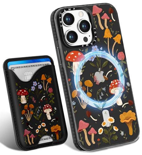 Toycamp Schutzhülle für iPhone 14 Pro, kompatibel mit Magsafe, Kreditkartenhalter, Brieftasche, magnetisch, niedlich, für Damen, Teenager, Mädchen, Kawaii, Mädchen, einzigartiges Design, Handyhülle von Toycamp