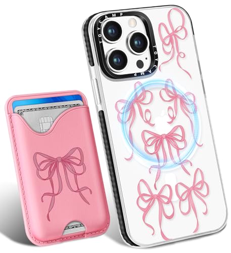 Toycamp Schutzhülle für iPhone 14 Pro Max – kompatibel mit Magsafe Kreditkartenhalter, Brieftasche, magnetisch, niedlich, für Damen, Teenager, Mädchen, Kawaii, Mädchen, einzigartiges Schleifen-Design Toycamp Schutzhülle für iPhone 14 Pro Max – kompatibel mit Magsafe Kreditkartenhalter, Brieftasche, magnetisch, niedlich, für Damen, Teenager, Mädchen, Kawaii, Mädchen, einzigartiges Schleifen-Design von Toycamp