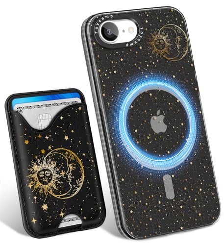 Toycamp Schutzhülle für iPhone 16e, 15,4 cm (6,1 Zoll), kompatibel mit Magsafe-Kreditkartenhalter, magnetisch, niedlich, für Damen, Teenager, Mädchen, Kawaii, Mädchen, einzigartiges Sonnen- und von Toycamp