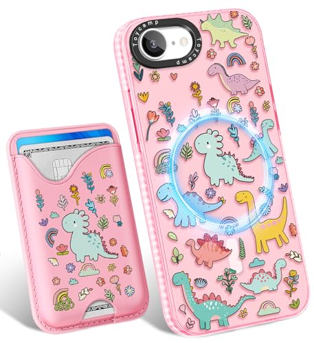 Toycamp Schutzhülle für iPhone 16e, 15,4 cm (6,1 Zoll), kompatibel mit Magsafe-Kreditkartenhalter, magnetisch, niedlich, für Damen, Teenager, Mädchen, Kawaii, Mädchen, einzigartiges Tier-Design von Toycamp