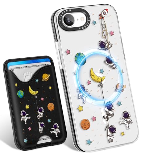 Toycamp Schutzhülle für iPhone 16e, 15,4 cm (6,1 Zoll), kompatibel mit Magsafe-Kreditkartenhalter, magnetisch, niedlich, für Damen, Teenager, Mädchen, Kawaii, Mädchen, einzigartiges von Toycamp