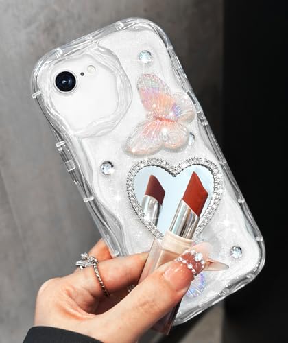 Toycamp Schutzhülle für iPhone SE, iPhone 7, iPhone 8, für Damen und Mädchen, niedliches Herz-Spiegel-Wellen-Design, ästhetisch, hübsch, modisch, einzigartig für iPhone SE 2. / 3. / 2022 / 2020 Toycamp Schutzhülle für iPhone SE, iPhone 7, iPhone 8, für Damen und Mädchen, niedliches Herz-Spiegel-Wellen-Design, ästhetisch, hübsch, modisch, einzigartig für iPhone SE 2. / 3. / 2022 / 2020 von Toycamp