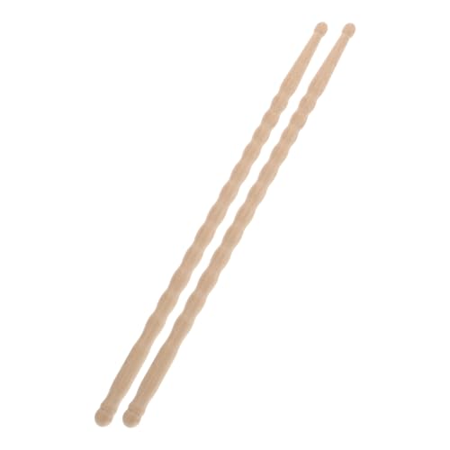 Toyvian 1 Paar Drum Stick Drum Schlagzeug Stöcke Antirutsch Trommelstöcke Schlagzeug Sticks Set Ein Trommelsticks Trommel Sticks Set Rhythmusstäbe aus Bambus Traditionelle Drumsticks Khaki von Toyvian
