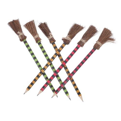 Toyvian 1 Satz Hexenbesen-bleistift Halloween-partygeschenke Hexenbesen Stöcke Mit Besenschreibstift Schreibutensilien Bleistifte Büro-zeichenstifte Buche 6 Stück Toyvian 1 Satz Hexenbesen-bleistift Halloween-partygeschenke Hexenbesen Stöcke Mit Besenschreibstift Schreibutensilien Bleistifte Büro-zeichenstifte Buche 6 Stück von Toyvian