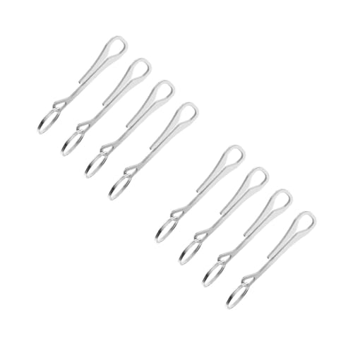 Toyvian 1 Satz Schlüsselbundschnalle Schlüsselringverschluss Schnallen Hängend Abnehmbar Rostfreier Schlüsselring Schlüsselclips Für Schlüsselanhänger Rostfreier Stahl Silber 4 Stück von Toyvian