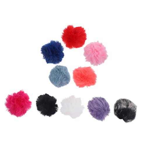 Toyvian 10Stücke Mikrofon Windschutz Windmuff für Lavalier Mikrofone Pelzige Abdeckung für Innen und Außenanwendungen Robustes Design von Toyvian