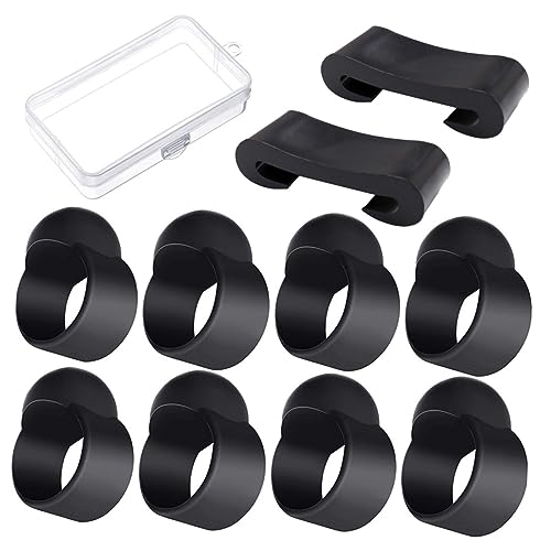 Toyvian 10st Ätherisches Trommelzubehör Fingerpicks Für Dobro Handpan-fingerpicks Trommel Fingerring Trommelfingerschutz Halterung Für Instrumentenhammer Werkzeug Plastik Handkurbel Kasten von Toyvian