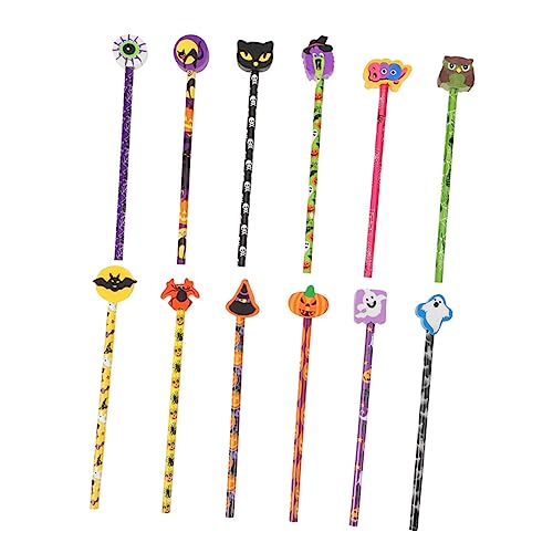 Toyvian 12 Stück Halloween-Bleistift Hexenstifte Geisterstifte Kürbisstifte Neuheitsstifte Trickstifte halloween basteln halloween klamotten Halloween-Malstifte Schreibstift Radiergummi Toyvian 12 Stück Halloween-Bleistift Hexenstifte Geisterstifte Kürbisstifte Neuheitsstifte Trickstifte halloween basteln halloween klamotten Halloween-Malstifte Schreibstift Radiergummi von Toyvian