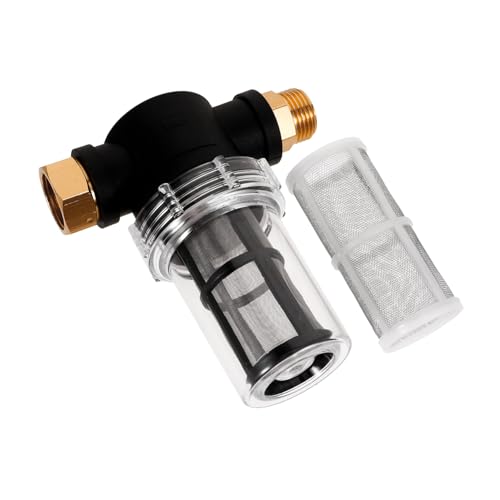 Toyvian 1Satz Wasserfilter Hochdruckreiniger Wasserenthärter Transparenter Wasserreiniger mit Spritzschutz für Langlebige Nutzung und Effektive Filtration im Badezimmer von Toyvian