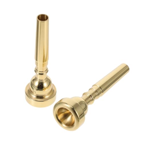 Toyvian 2 Stück Messing -Trompetengebläse Hornmundstück-Ersatz Messing Erwachsene Trompete Hornmundstück für Trompete Trompetenmundstücke Trompetenmundstück- Trompetenteile Golden Toyvian 2 Stück Messing -Trompetengebläse Hornmundstück-Ersatz Messing Erwachsene Trompete Hornmundstück für Trompete Trompetenmundstücke Trompetenmundstück- Trompetenteile Golden von Toyvian