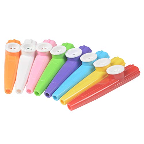 Toyvian 24Pcs Kazoos Musical Instruments Flöten Pädagogisches Kazoo Spielzeug Begleiter Kazoo in Groß für Kinder von Toyvian