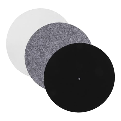 Toyvian 3-teilige Plattenspielermatten Aus Filz: 30 Cm Vinyl-plattenspieler-pads, Schutzkissen Für Den Heim-phonographen – Plattentellermatte Für Plattenspieler Toyvian 3-teilige Plattenspielermatten Aus Filz: 30 Cm Vinyl-plattenspieler-pads, Schutzkissen Für Den Heim-phonographen – Plattentellermatte Für Plattenspieler von Toyvian