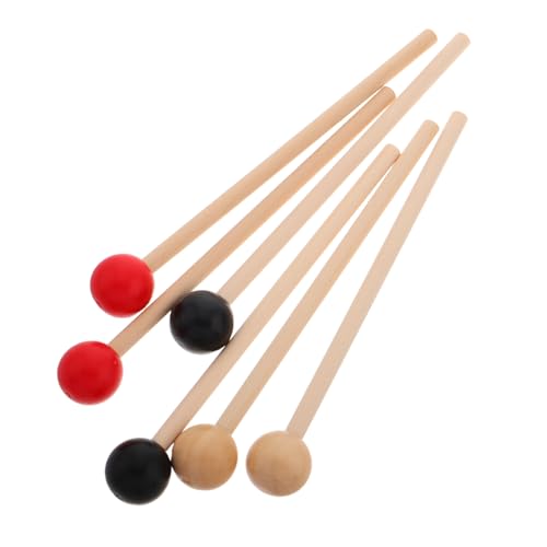 Toyvian 3Paare Holz Trommelstöcke Ergonomischer Griff und Vielseitig für Xylophon Orff Instrumente Kleine Trommeln für Anfänger Praktische Drum Toyvian 3Paare Holz Trommelstöcke Ergonomischer Griff und Vielseitig für Xylophon Orff Instrumente Kleine Trommeln für Anfänger Praktische Drum von Toyvian