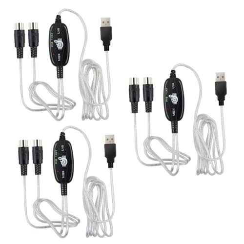 Toyvian 3 Stücke Usb Keyboard Controller Treiberkabel Zum Usb-kabel Musikbearbeitungskabel von Toyvian