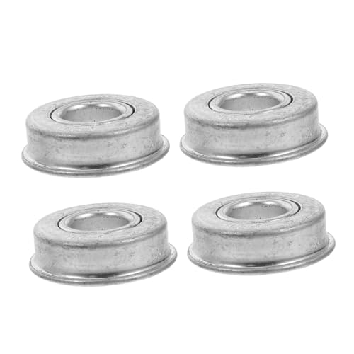 Toyvian 4 Stück Rasenmäher Radlager Rasenmäherlager Rasenmäher Rennteile Flanschkugellager Ersatzlager Rasengeräte Flanschradlager Flanschlager Silberstahl von Toyvian