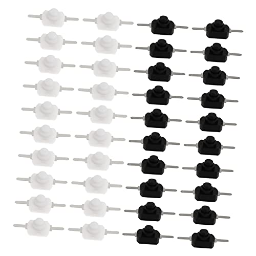 Toyvian 50 Stück Power Switch Zubehör Netzschalter einrastender Druckknopf Leistung Taschenlampe Ein-Aus-Ersatz Ausschalter Start-Stopp-Schalter Mikro-Ein-Aus-Schalter Eisen Weiß Toyvian 50 Stück Power Switch Zubehör Netzschalter einrastender Druckknopf Leistung Taschenlampe Ein-Aus-Ersatz Ausschalter Start-Stopp-Schalter Mikro-Ein-Aus-Schalter Eisen Weiß von Toyvian