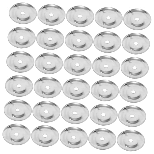Toyvian 50 Stück Tamburin -klingelton Percussion-ring Percussion-ching-ringe Trommelteile Becken-ersatzzubehör Glockenring Für Trommel Beckenglocke Becken-zubehör Rostfreier Stahl Silver von Toyvian