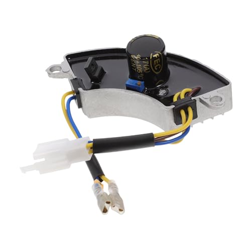 Toyvian Aluminiumschalendruckregler Generatorgleichrichter Generatorregler Generatorspannungsregler automatischer Spannungsregler-Gleichrichter AVR-Generator Black von Toyvian