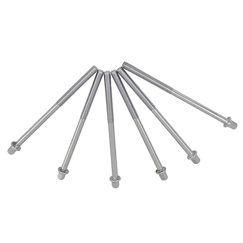 Toyvian Zubehör Für Trommeln 6st Trommelschrauben Bassdrum- Trommelspannstangen 11cm Für Die Spannschrauben Der Snare-drum Jazzschrauben Eisenbeschichtung Lange Schraube Reparatur von Toyvian