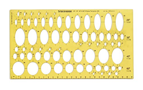 Traceease Schablone Geometrische Entwurf Ellipse Vorlage Zeichnung, Vorlage Entwerfen Lineal Messen von Traceease