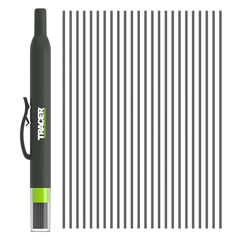 Tracer Pro Series Precision Pencil Ersatzminen-Set – 24 x 1,3 mm Präzisions-Graphitminen für den Präzisionsbleistift Set mit 24 x Bleistiftminen von Tracer